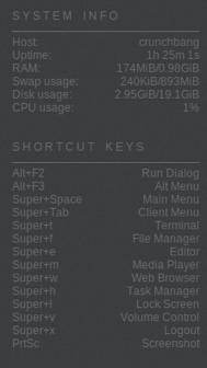 CrunchBang-11-Desktop-System-Info-and-Shortcut-Keys